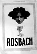 Original Old Antique Print 1905 Advertisement Rosbach Empress Table Waters 20th