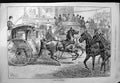 Original Old Antique Print 1888 Stree Scene Horses Coaches Warehouse Canterbury