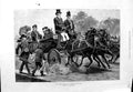 Old Antique Print 1886 General Election Horses Carriage Travelling Poll 19th