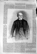 Old Antique Print 1862 Rev. Charles Thomas Longley Archbishop Canterbury 19th