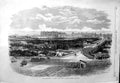 Original Old Antique Print 1868 Revolution Spain Royal Palace Madrid Buildings