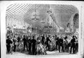 Original Old Antique Print 1865 International Naval Festival Portsmouth College