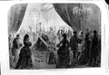 Original Old Antique Print 1873 Emperor Napoleon Funeral Body Lying In State