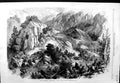 Original Old Antique Print 1868 Abyssinian Expedition Line Marching Siers 19th