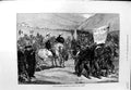 Original Old Antique Print 1873 Review Carlist Volunteers Catalonia Don Alfonso