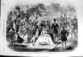 Original Old Antique Print 1866 Paris France Entre Les Lacs Bois De Boulogne