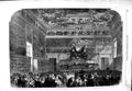 Original Old Antique Print 1866 Doge'S Palace Venice Votes Annexation Italy