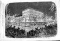 Original Old Antique Print 1866 Marriage St. Petersburg Bride Antichkoff Palace