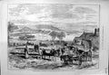 Old Print Ref.498 1875 Church Churchyard St. Mary'S Scilly Isles Schiller