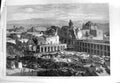 Original Old Antique Print 1868 Earthquake Arequipa Peru Plaza Mayor Encampment