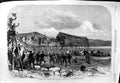 Original Old Antique Print 1866 Atlantic Cable Heart'S Content Bay Newfoundland