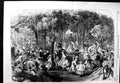 Old Antique Print 1866 Children Ball Pre Catalan Bois De Boulogne Paris 19th