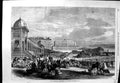 Original Old Antique Print 1866 Scene Afternoon Promenade Biarritz Beach Sea
