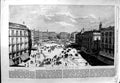 Original Old Antique Print 1868 Revolution Spain Puerta Del Sol Madrid 19th