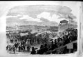 Original Old Antique Print 1866 Prince Wales York England Volunteers Racecourse