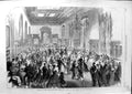 Old Antique Print 1868 Havre Maritime Museum Ball Hotel De Ville France 19th