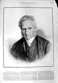 Original Old Antique Print 1881 Portrait Dean Stanley Westminster Church 19th