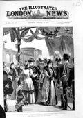 Original Old Antique Print 1893 Marriage Duke Duchess Edinburgh Sigmaringen