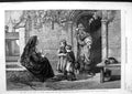 Old Antique Print 1866 Nun Tellling Children Story Cross Religion Goodall 19th
