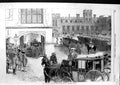 Antique Print Ref.494 1863 Princess Quitting Windsor Castle Horses Carriage