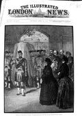 Original Old Antique Print 1884 Funeral Duke Albany Queen Body Windsor Railway