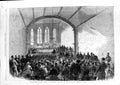 Original Old Antique Print 1868 Disaster Chester Holyhead Railway Abergele Hall