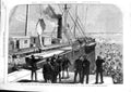 Old Antique Print 1865 Scene Ship Great Eastern Brighton England Fine Art 19th