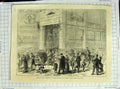 Old Antique Print Paris Distribution English Gift Maison Conde Rue Seine