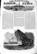 Old Antique Print 1849 Europa Steam Ship Emigrants Brig Charles Bartlett 19th