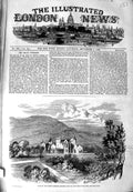 Original Old Antique Print 1849 Balmoral Queen Highland Residence Mountains