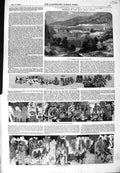 Old Antique Print 1849 Ajunta Caves Indian Warriors Palace Saiva Figures 19th