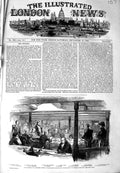 Original Old Antique Print 1849 Court-Martial Commander Pitmen Ship Impregnable