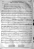 Old Antique Print 1849 Sheet Music The Flower Spirits Thomas Miller Smith 19th