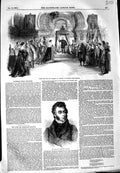 Original Old Antique Print 1849 Garcia Salder'S Wells Theatre Ebenezer Elliot