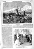 Original Old Antique Print 1849 Snipe Shooting Sport Haymarket Theatre Woman