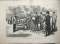 Original Old Antique Print 1875 Princess Wales Colours Siers Sheffield War 19th