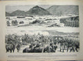 Original Old Antique Print 1884 War Soudan Battle Tamasi Siers Digma Nullah