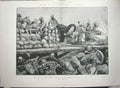 Original Old Antique Print 1893 British Army Plassey Nawab Artillery Siers War