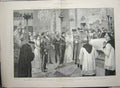Old Antique Print 1893 Wedding Princess Marie Edinburgh Prince Ferdinand 19th