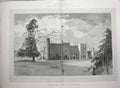 Old Antique Print 1895 Wycombe Abbey Earl Carrington English Architecture 19th