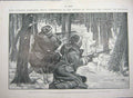 Original Old Antique Print 1902 Canada Sport Hunting Caribou Reindeer Fine Art