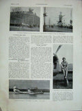 Original Old Vintage Print 1934 Helene Boucher Areoplane Helicopter Transport