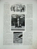 Original Old Vintage Print 1934 Photograph Police New York Salle De Plan People