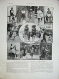 Original Old Vintage Print 1934 France Cote D'Azur Beach Summer Holidays People