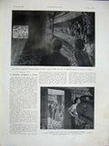 Original Old Vintage Print 1934 France Theatre Opera Stalls People Machinery