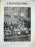 Old Vintage Print 1934 Grand Theatre Versailles Cathedral Saint-Nazaire 20th