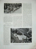 Old Vintage Print 1934 Monastir Church Belgrade Marseille Lucien Gariel 20th
