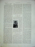 Original Old Vintage Print 1934 Tombe Sat General Maurin Fournier L'Etoile War