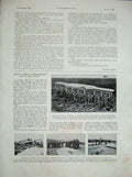 Original Old Vintage Print 1934 War Aeroplane Ascenseur Lanceur Armstrong Pier