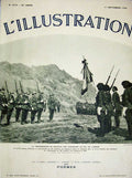 Original Old Vintage Print 1934 France War Siers Drapeau Chasseurs Photograph